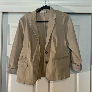 Croft and barrow khaki blazer